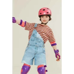 Casque Enfant Roller Skateboard Trottinette B100 Rose -Sportmania casque enfant roller skateboard trottinette b100 bleu 10