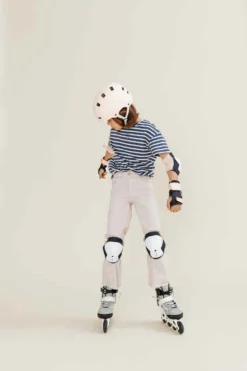 Casque Roller Skateboard Trottinette MF500 Bridal Pink -Sportmania casque roller skateboard trottinette mf500 noir bleu 13