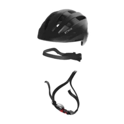 BTWIN CASQUE VELO VILLE 500 NOIR -Sportmania casque velo ville 500 noir 5