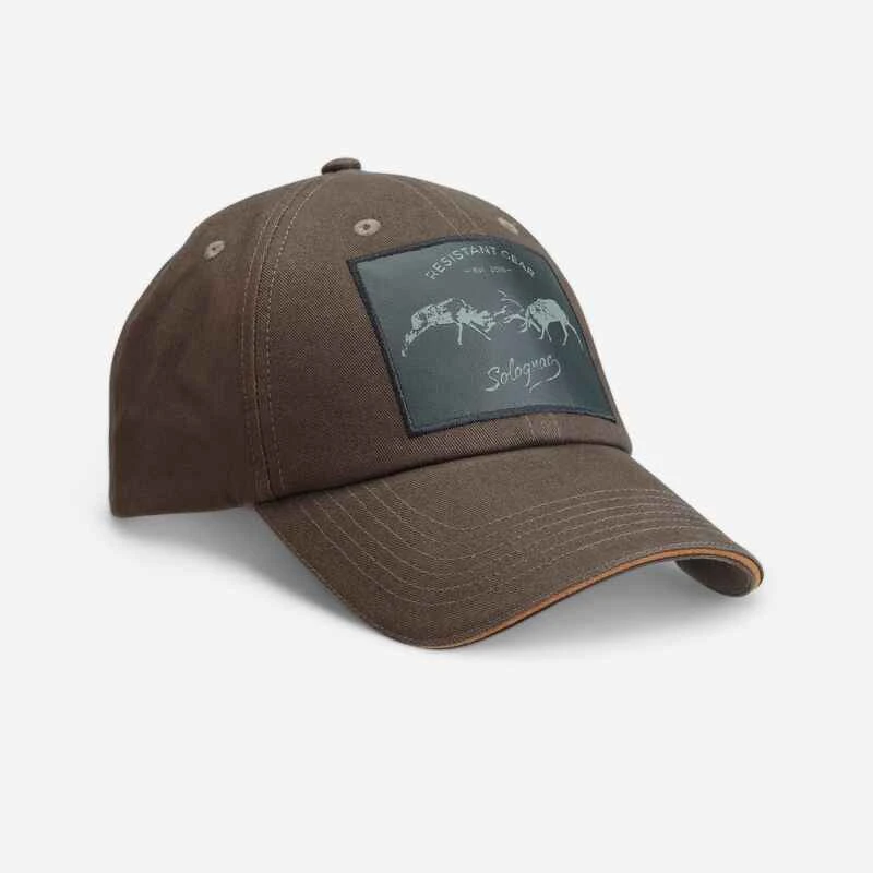Casquette Chasse 100 Brodée Cerf Marron 1 Casquette Chasse 100 Brodée Cerf Marron