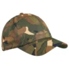 Casquette Chasse 500 Résistante Camo Woodland Vert Et Marron