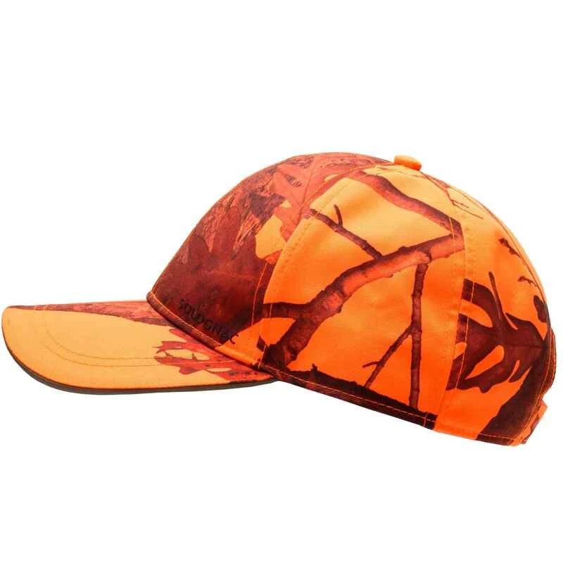 CASQUETTE CHASSE ORANGE CAMO 500 2 CASQUETTE CHASSE ORANGE CAMO 500 – Image 2