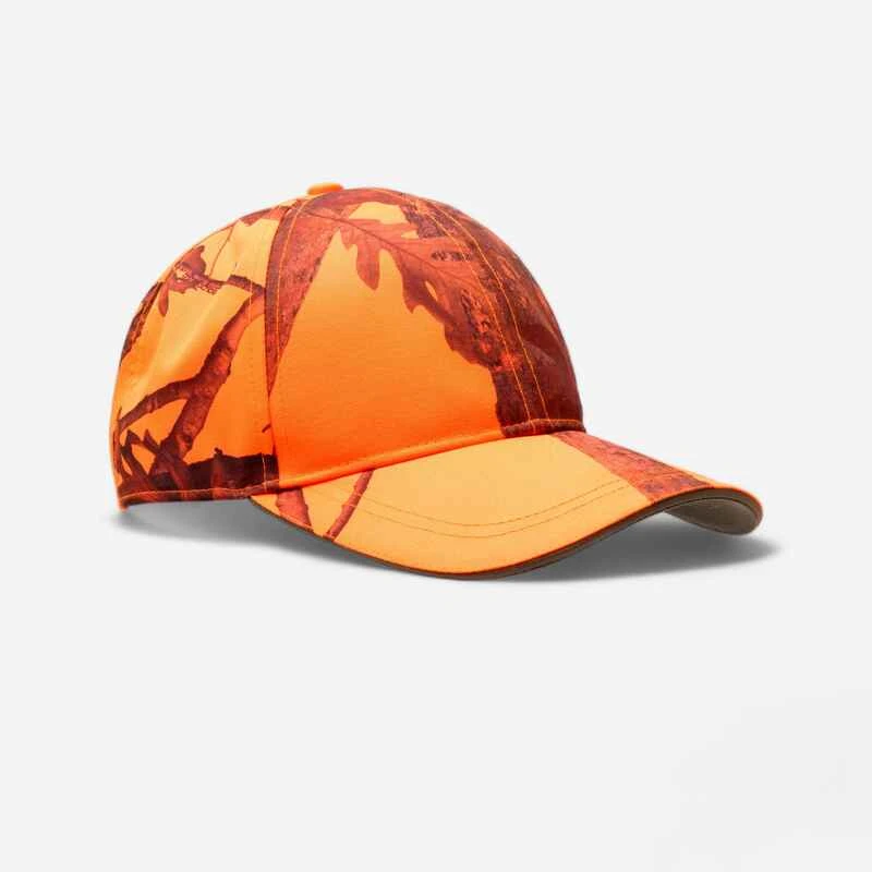 CASQUETTE CHASSE ORANGE CAMO 500 1 CASQUETTE CHASSE ORANGE CAMO 500