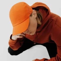 Kalenji CASQUETTE RUNNING AJUSTABLE HOMME FEMME ORANGE -Sportmania casquette running ajustable noire homme femme 3