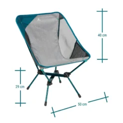 Quechua CHAISE BASSE PLIANTE DE CAMPING MH500 GRIS -Sportmania chaise basse pliante de camping mh500 gris 4