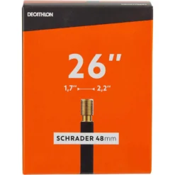 Decathlon CHAMBRE A AIR 26x1,7/2,2 VALVE SCHRADER 48MM