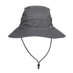 CHAPEAU TREKKING IMPERMEABLE - MT900 - GRIS FONCE -Sportmania chapeau de trekking montagne impermeable trek 900 gris fonce 2