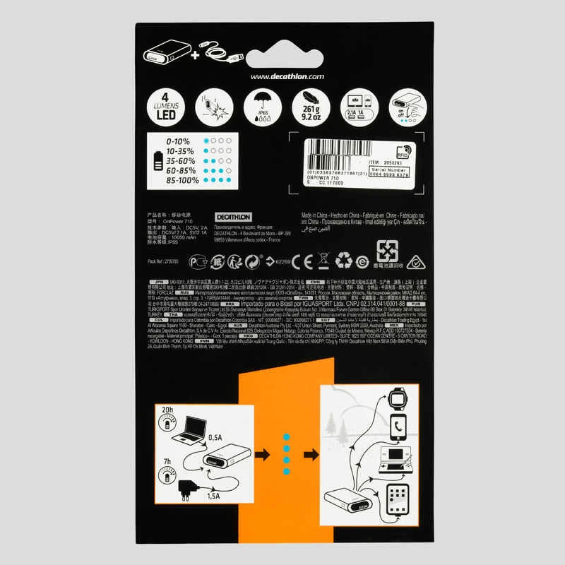 Chargeur Externe Portable - ONPOWER 710 - 10050mAh + LED 4 Chargeur Externe Portable - ONPOWER 710 - 10050mAh + LED – Image 4