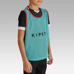 Kipsta Chasuble Sports Collectifs Enfant Turquoise -Sportmania chasuble sports collectifs enfant jaune fluo 2