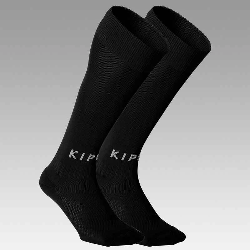 Kipsta Chaussettes De Football Enfant ESSENTIEL CLUB Noire 2 Kipsta Chaussettes De Football Enfant ESSENTIEL CLUB Noire – Image 2