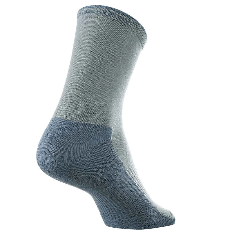 Quechua 2 Paires De Chaussettes De Randonnée Tiges Hautes Enfant MH100 Grises 5 Quechua 2 Paires De Chaussettes De Randonnée Tiges Hautes Enfant MH100 Grises – Image 5