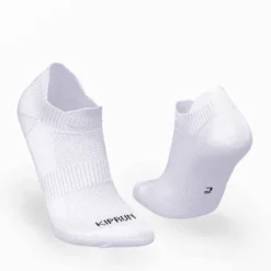 CHAUSSETTES DE RUNNING INVISIBLES RUN500 X2 BLANCHES ECO-CONCUES