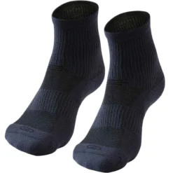 CHAUSSETTES DE RUNNING RUN500 MI-HAUTEURS X2 -Sportmania chaussettes de running mi hauteur confort x2 noires 9