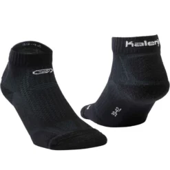 CHAUSSETTES DE RUNNING MI-HAUTEURS ÉPAISSES KIPRUN NOIRES -Sportmania chaussettes de running mi hauteurs epaisses kiprun noires 2