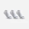 CHAUSSETTES SPORTS DE RAQUETTES BASSES ENFANT ARTENGO RS 100 BLANC LOT DE 3
