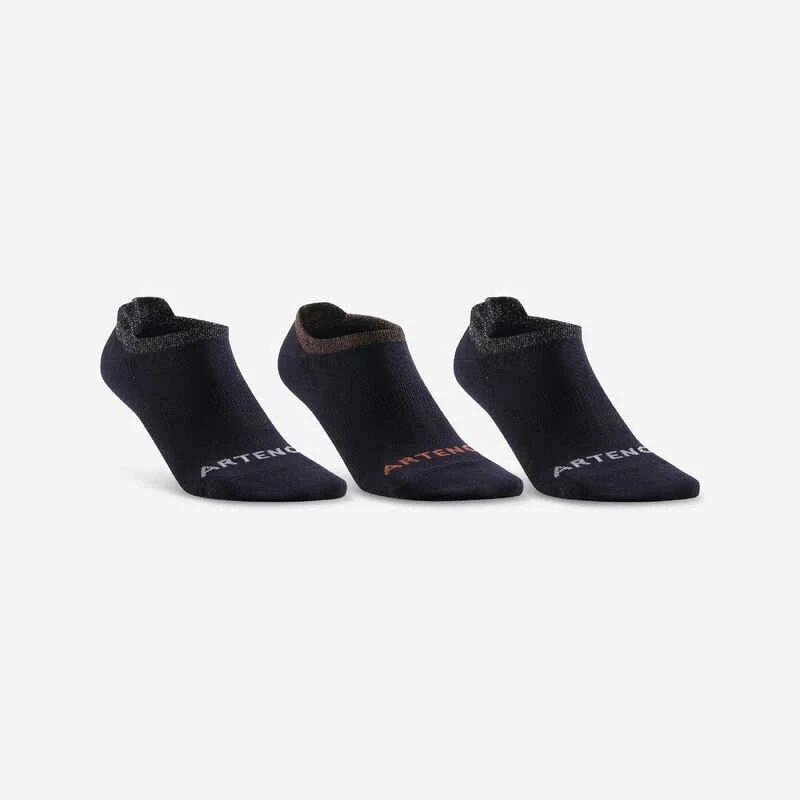 CHAUSSETTES DE SPORT BASSES ARTENGO RS 160 NOIR BRILLANT LOT DE 3 1 CHAUSSETTES DE SPORT BASSES ARTENGO RS 160 NOIR BRILLANT LOT DE 3