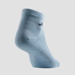 Artengo Chaussettes De Sport Mi-Hautes RS 160 Lot De 3 - Bleu/Gris/Vert Logo -Sportmania chaussettes de tennis mi hautes artengo rs 160 noir lot de 3 10