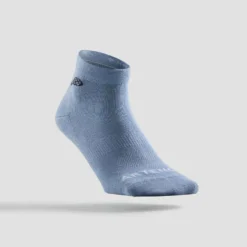 Artengo Chaussettes De Sport Mi-Hautes RS 160 Lot De 3 - Bleu/Gris/Vert Logo -Sportmania chaussettes de tennis mi hautes artengo rs 160 noir lot de 3 2