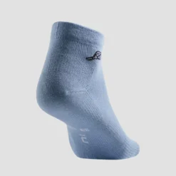 Artengo Chaussettes De Sport Mi-Hautes RS 160 Lot De 3 - Bleu/Gris/Vert Logo -Sportmania chaussettes de tennis mi hautes artengo rs 160 noir lot de 3 8