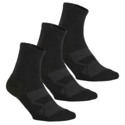 Chaussettes Marche Sportive/nordique WS 100 Mid Noir (3 Paires)
