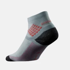 Quechua Chaussettes Randonnée - MH500 Mid Gris Rose X2 Paires -Sportmania chaussettes randonnee mh500 mid noire x2 paires 3