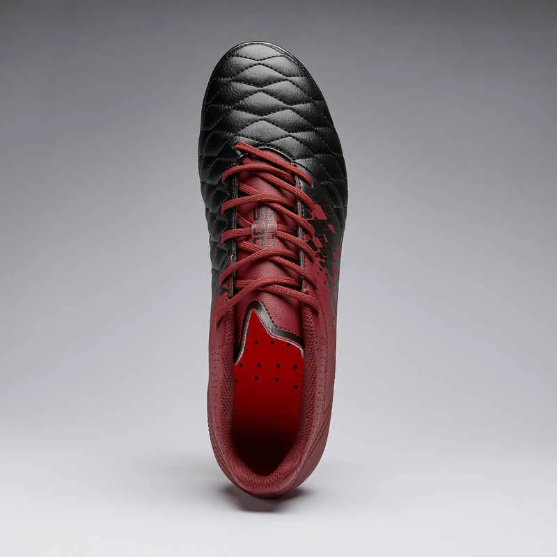 Kipsta Chaussure De Football Adulte Terrain Gras Agility 500 SG Noire & Bordeaux 5 Kipsta Chaussure De Football Adulte Terrain Gras Agility 500 SG Noire & Bordeaux – Image 5