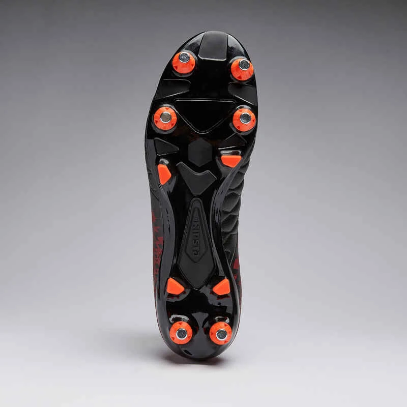 Kipsta Chaussure De Football Adulte Terrain Gras Agility 500 SG Noire & Bordeaux 6 Kipsta Chaussure De Football Adulte Terrain Gras Agility 500 SG Noire & Bordeaux – Image 6