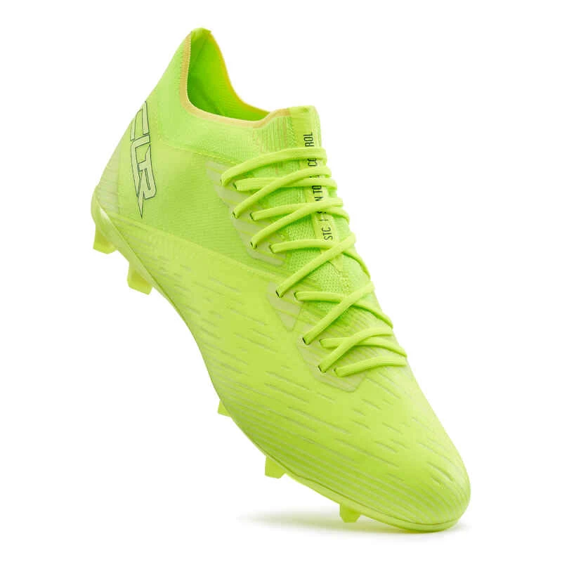 Kipsta Chaussure De Football Adulte Terrains Secs CLR FG Néon Jaune 3 Kipsta Chaussure De Football Adulte Terrains Secs CLR FG Néon Jaune – Image 3