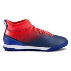 Kipsta Chaussure De Football AGILITY 500 TURF TF Enfant Bleu -Sportmania chaussure de football enfant montante pour terrains durs agility 500 grise jaune 4