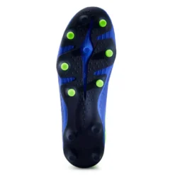 Kipsta CHAUSSURES DE FOOTBALL ENFANT A LACETS VIRALTO III FG BLEU ET VERT FLUO -Sportmania chaussure de football enfant pour terrain sec viralto iii fg bleu et vert fluo 6