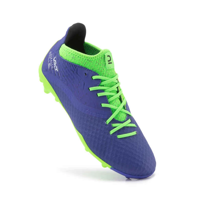 Kipsta Chaussure De Football Enfant Pour Terrain Sec VIRALTO III MG Bleu Et Vert Fluo 8 Kipsta Chaussure De Football Enfant Pour Terrain Sec VIRALTO III MG Bleu Et Vert Fluo – Image 8