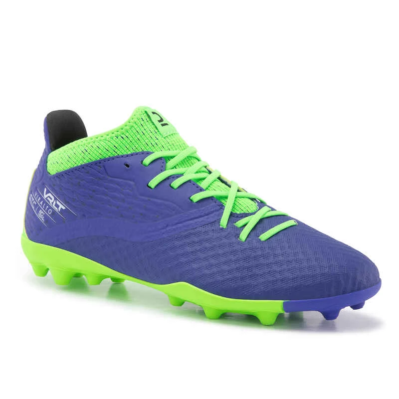Kipsta Chaussure De Football Enfant Pour Terrain Sec VIRALTO III MG Bleu Et Vert Fluo 1 Kipsta Chaussure De Football Enfant Pour Terrain Sec VIRALTO III MG Bleu Et Vert Fluo