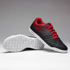 Kipsta Chaussure De Football Enfant Terrain Dur Agility 100 HG Noire Blanche Rouge -Sportmania chaussure de football enfant terrain dur agility 100 hg noire blanche rouge 12