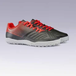 Kipsta Chaussure De Football Terrain Dur Agility 100 TURF TF Noire Rouge -Sportmania chaussure de football terrain dur agility 100 hg noire rouge 12