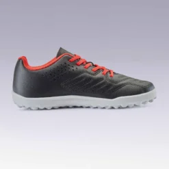 Kipsta Chaussure De Football Terrain Dur Agility 100 TURF TF Noire Rouge -Sportmania chaussure de football terrain dur agility 100 hg noire rouge 3