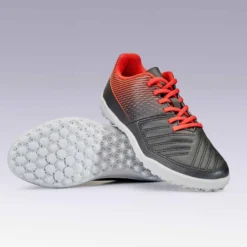 Kipsta Chaussure De Football Terrain Dur Agility 100 TURF TF Noire Rouge -Sportmania chaussure de football terrain dur agility 100 hg noire rouge 4