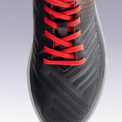 Kipsta Chaussure De Football Terrain Dur Agility 100 TURF TF Noire Rouge -Sportmania chaussure de football terrain dur agility 100 hg noire rouge 5