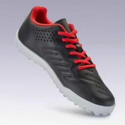 Kipsta Chaussure De Football Terrain Dur Agility 100 TURF TF Noire Rouge -Sportmania chaussure de football terrain dur agility 100 hg noire rouge 6