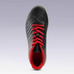 Kipsta Chaussure De Football Terrain Dur Agility 100 TURF TF Noire Rouge -Sportmania chaussure de football terrain dur agility 100 hg noire rouge 8