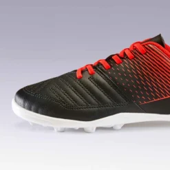 Kipsta Chaussure De Football Terrain Sec Agility 100 FG Noire Rouge -Sportmania chaussure de football terrain sec agility 100 fg noire rouge 10