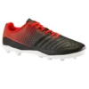 Kipsta Chaussure De Football Terrain Sec Agility 100 FG Noire Rouge