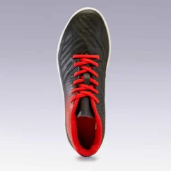 Kipsta Chaussure De Football Terrain Sec Agility 100 FG Noire Rouge -Sportmania chaussure de football terrain sec agility 100 fg noire rouge 7