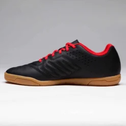 Chaussures De Futsal Enfant Agility 100 Noire Rouge -Sportmania chaussure de futsal enfant agility 100 noire rouge 2