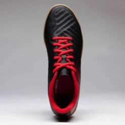 Chaussures De Futsal Enfant Agility 100 Noire Rouge -Sportmania chaussure de futsal enfant agility 100 noire rouge 3