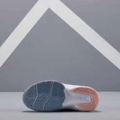 Artengo CHAUSSURE DE TENNIS ENFANT TS530 SCRATCH GRIS ROSE -Sportmania chaussure de tennis enfant ts530 scratch gris rose 3