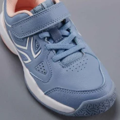 Artengo CHAUSSURE DE TENNIS ENFANT TS530 SCRATCH GRIS ROSE -Sportmania chaussure de tennis enfant ts530 scratch gris rose 5