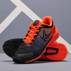Artengo CHAUSSURE DE TENNIS HOMME TS590 NOIR ORANGE TERRE BATTUE -Sportmania chaussure de tennis homme ts590 noir orange terre battue 5
