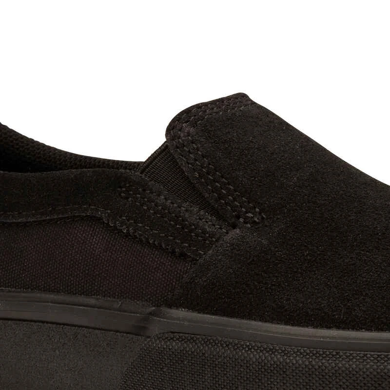 Chaussures Basses De Skateboard Sans Lacets Adulte VULCA 500 Slip-on Noire 11 Chaussures Basses De Skateboard Sans Lacets Adulte VULCA 500 Slip-on Noire – Image 11