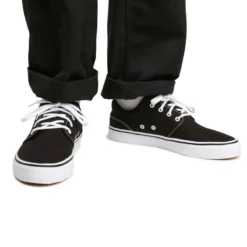 Chaussures Basses Skateboard-longboard Adulte VULCA 100 Noir Blanc -Sportmania chaussures basses skateboard longboard adulte vulca 100 noir blanc 2