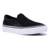 Chaussures Basses Slip-On De Skateboard Adulte VULCA 500 Noire / Blanc